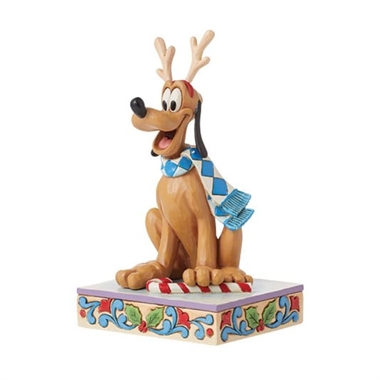 Disney Traditions - Pluto Christmas Figurine H14