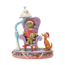 Grinch in a Large Chair Light up Figurine H20,5